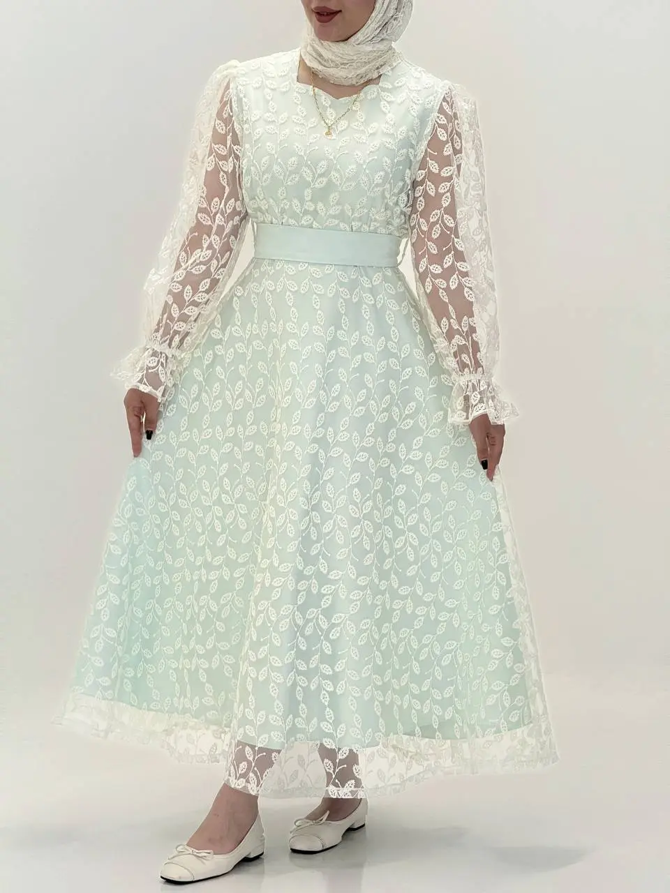 3527- پیراهن مزونی نیلی